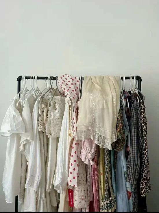 Mixed Women's Clothing Rack - Neutral & Pastel Pieces - Picture 1 of 1